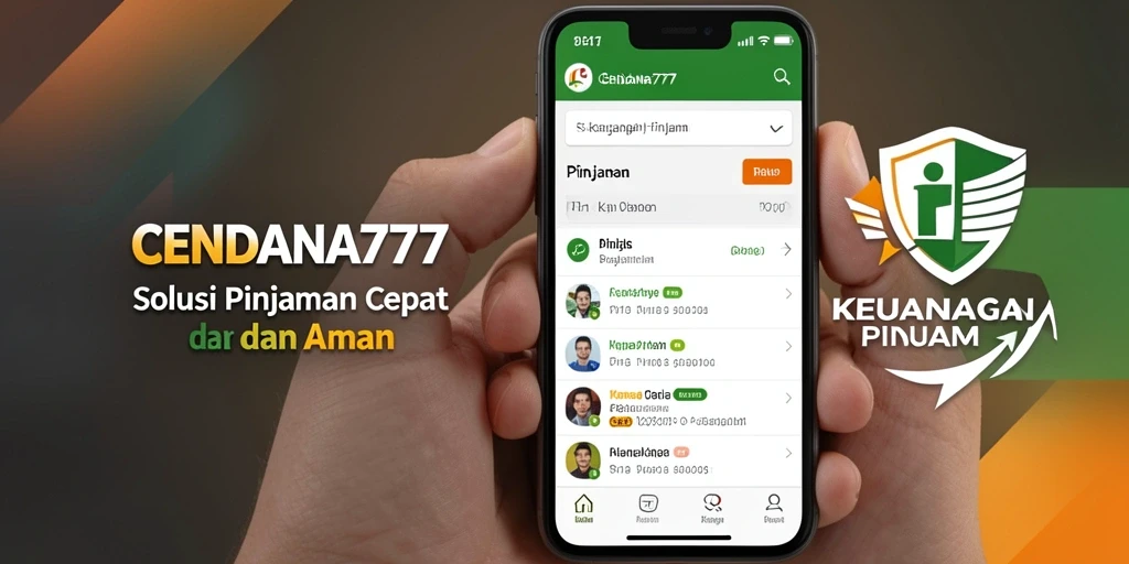 Tampilan antarmuka CENDANA777 yang user-friendly untuk aplikasi Pinjaman.