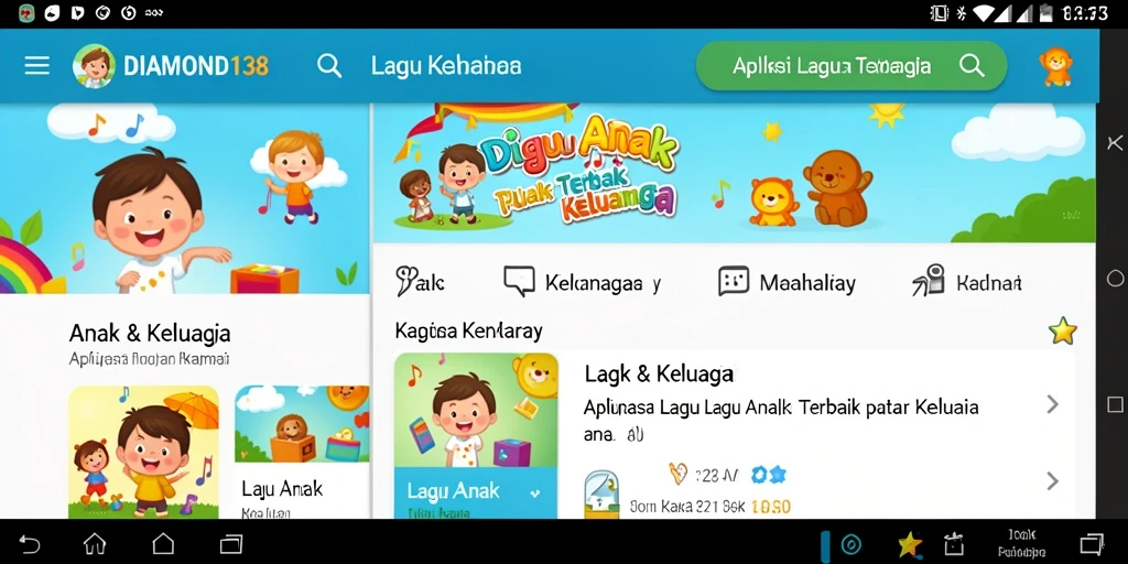 Antarmuka aplikasi DIAMOND138 yang cerah dan interaktif.