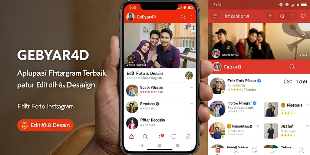 Tampilan antarmuka GEBYAR4D yang menarik dan mudah digunakan.