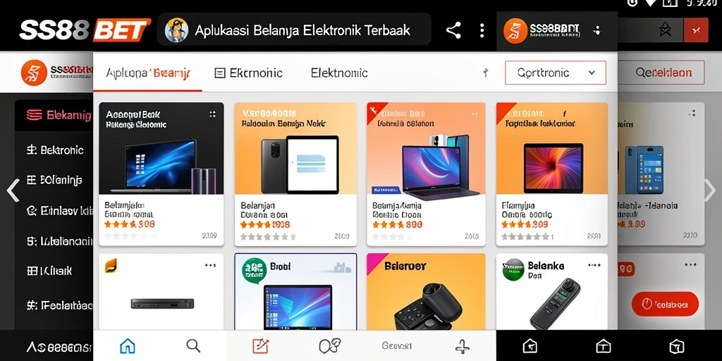 Antarmuka pengguna SS88BET yang modern dan intuitif.
