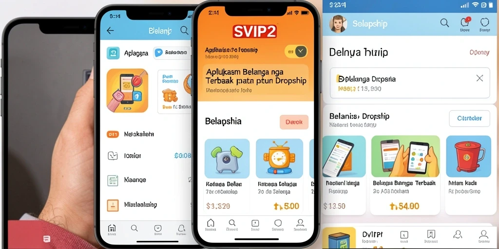 Tampilan antarmuka aplikasi SVIP2 dengan fungsi Dropship yang intuitif.