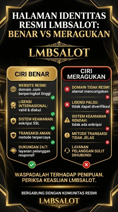 Tampilan kanal resmi lmbaslot